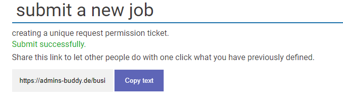 Submit from unique tickets