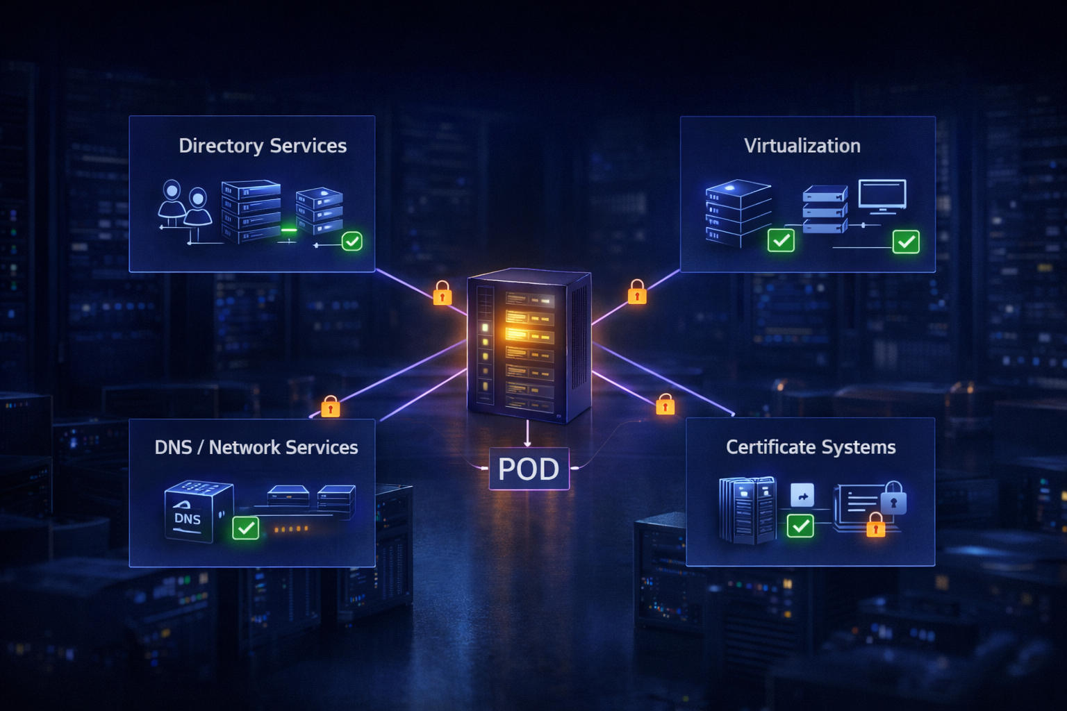 Visualisierung für POD- und Endpoint-Ausführung in der addy Architektur