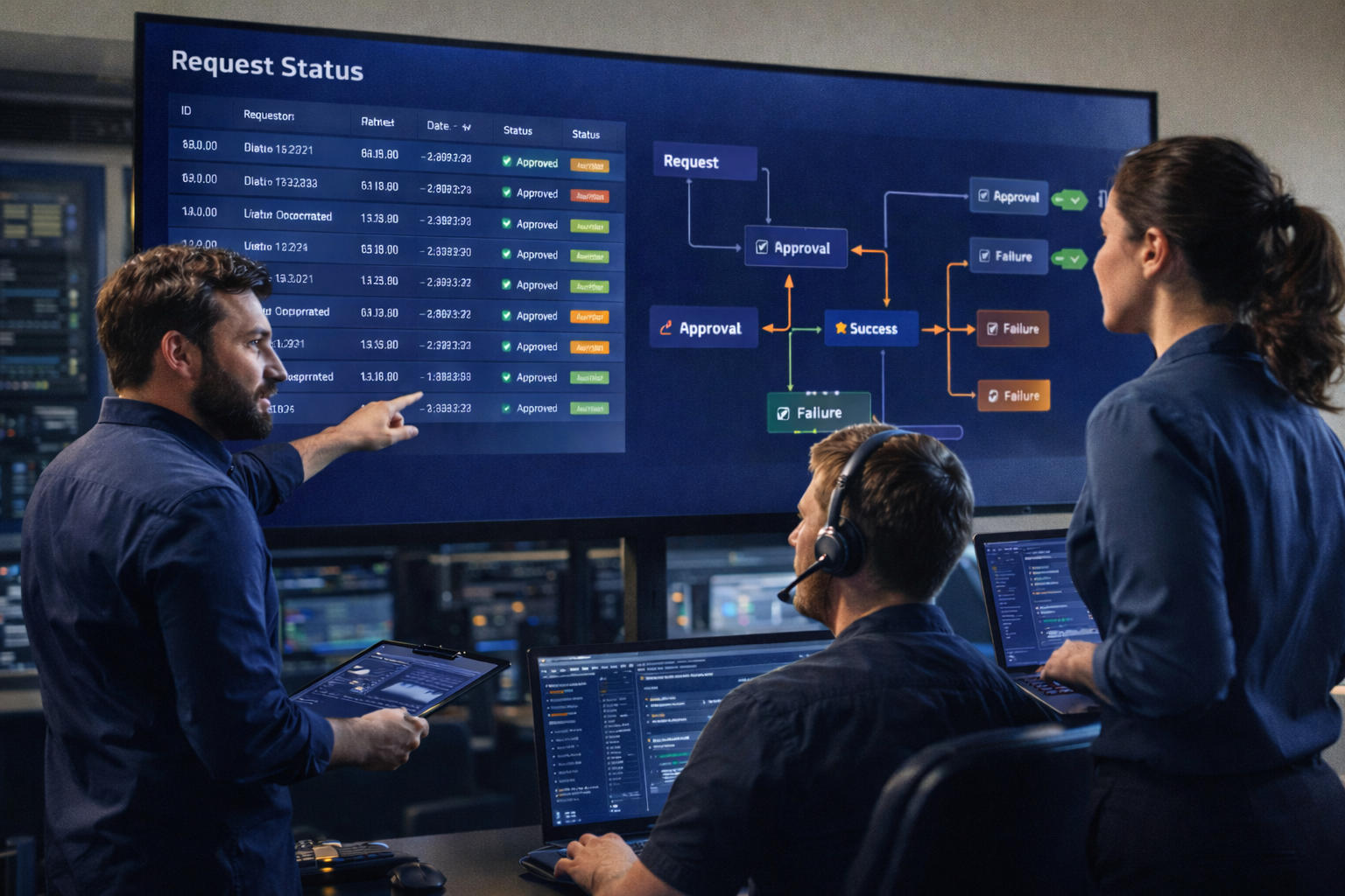 Visualisierung für IT-Team im operativen Betrieb mit addy